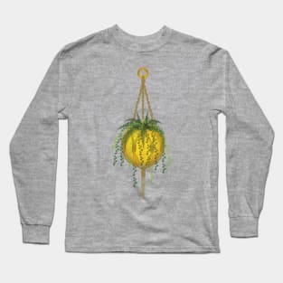 Macrame plant hanger Long Sleeve T-Shirt